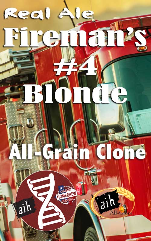 Real Ale Firemans #4 Clone All Grain Recipe