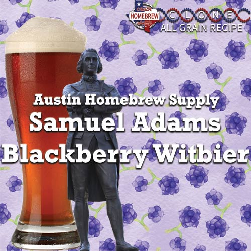 Samuel Adams Blackberry Witbier Clone (16A) - ALL GRAIN Recipe Kit