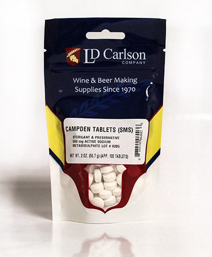 Campden Tablets - Sodium Metabisulphite (100 ct.)