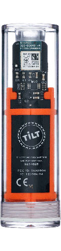 Orange Tilt Hydrometer and Thermometer