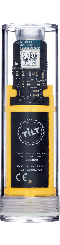 Yellow Tilt Hydrometer and Thermometer
