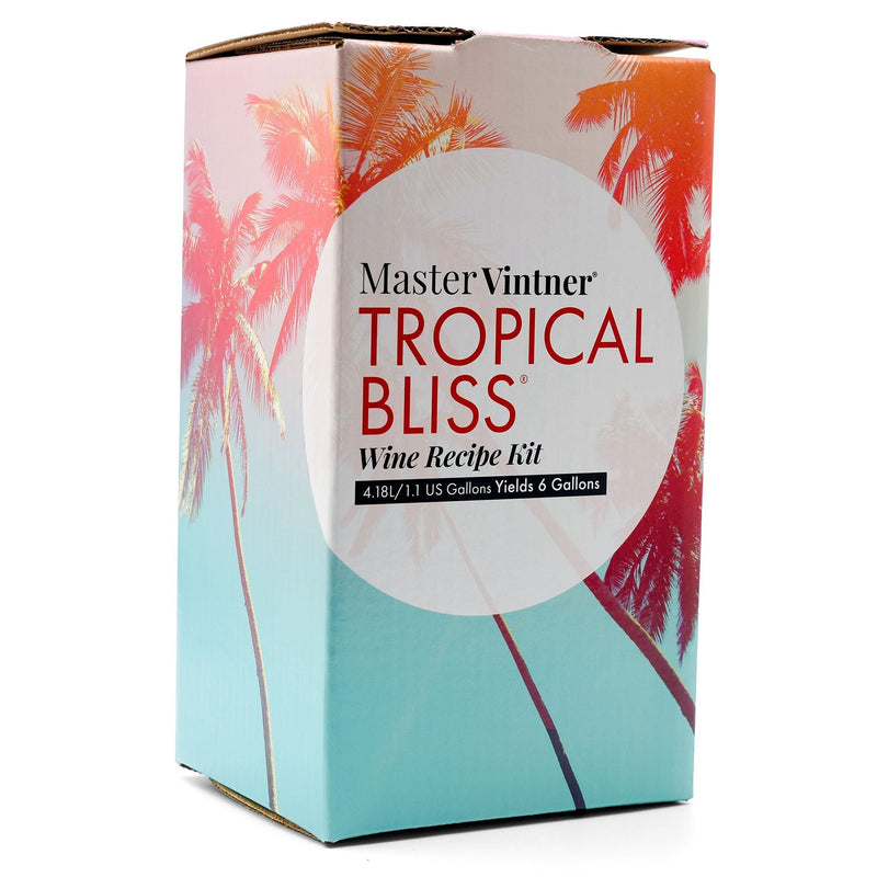 New! Black Cherry Shiraz Wine Kit - Master Vintner Tropical Bliss Box