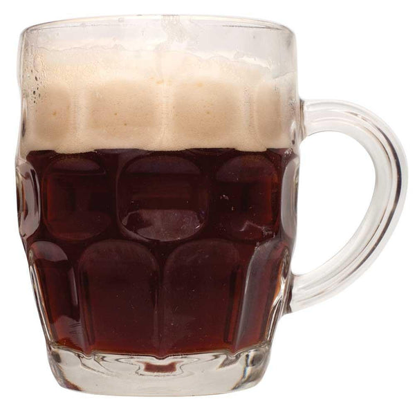 A mug filled with Winter Warmer ale