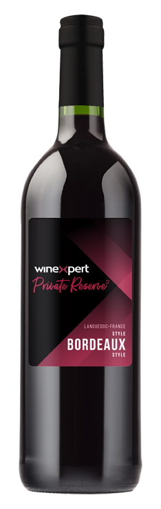 Winexpert Private Reserve Bordeaux Blend Red Wine Making Kit bottle