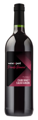 Winexpert Private Reserve Cabernet Sauvignon Red Wine Making Kit bottle