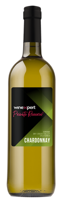 Winexpert Private Reserve Chardonnay White Wine Making Kit bottle
