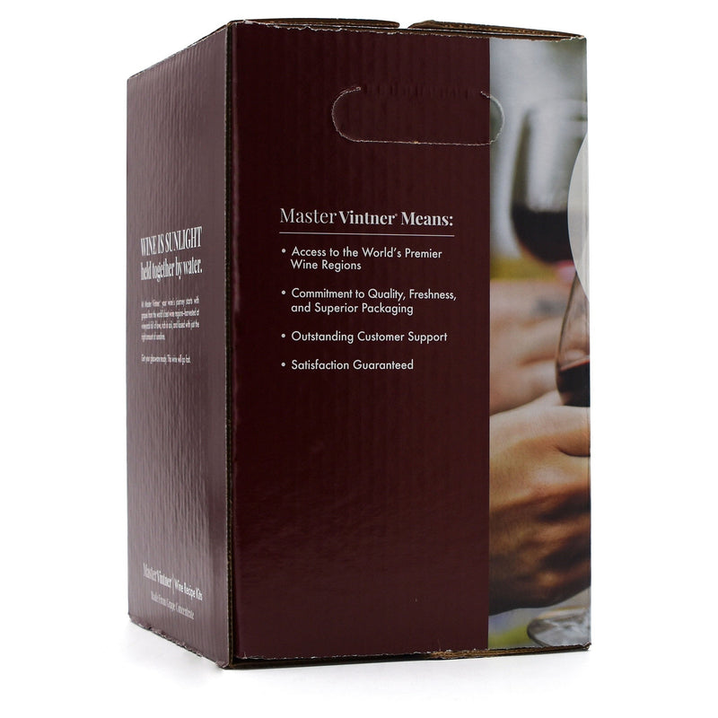 Shiraz Merlot Wine Kit - Master Vintner® Winemaker's Reserve® side of box