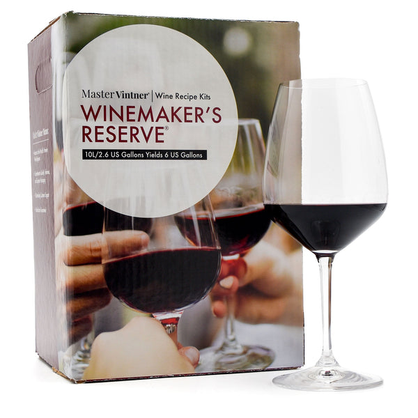 Cab Merlot Wine Kit - Master Vintner® Winemaker's Reserve® with glass