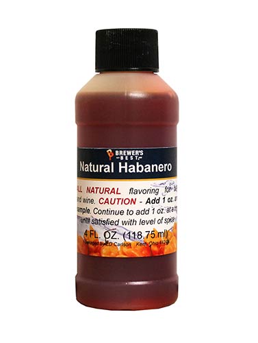 Natural Habanero Flavoring Extract 4 oz.