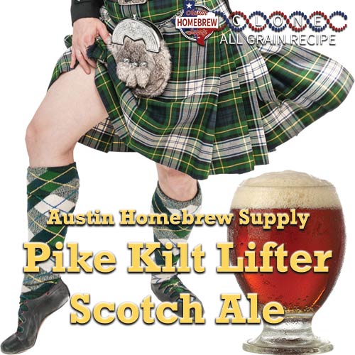 Pike Kilt Lifter Scotch Ale Clone (9E) - ALL GRAIN Recipe Kit