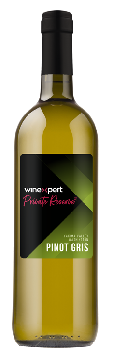 Winexpert Private Reserve Pinot Gris White Wine Making Kit bottle
