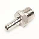 Stainless Steel 1/2 MPT X 3/8 Hose Barb