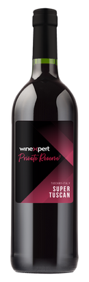 Winexpert Private Reserve Super Tuscan Red Wine Making Kit bottle