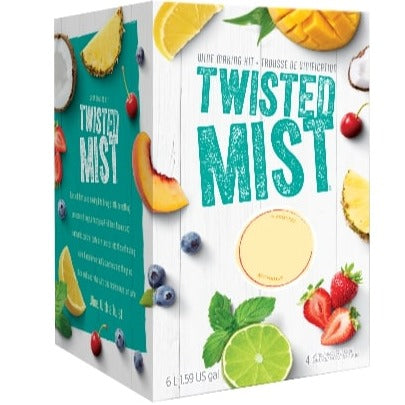 Box of Blue Hawaiian Cocktail Wine Recipe Kit - Winexpert Twisted Mist Limited Edition