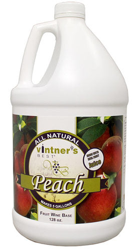 Vintner's Best® Peach Fruit Wine Base 128 oz.