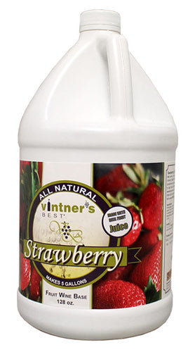Vintner's Best® Strawberry Fruit Wine Base 128 oz.